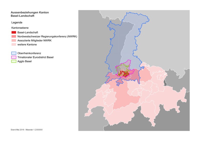 Kooperationsräume des Kantons Basel-Landschaft