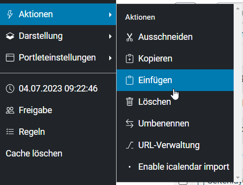 4 - Einfügen auf einer anderen Seite: