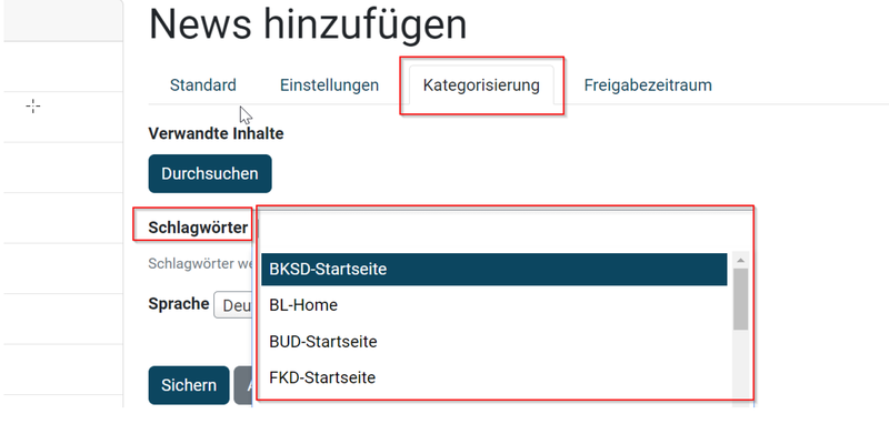 (2) News, Schlagwörter