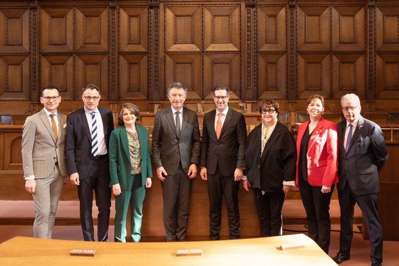 Besuch des Präsidenten der Région Grand Est in den beiden Basel