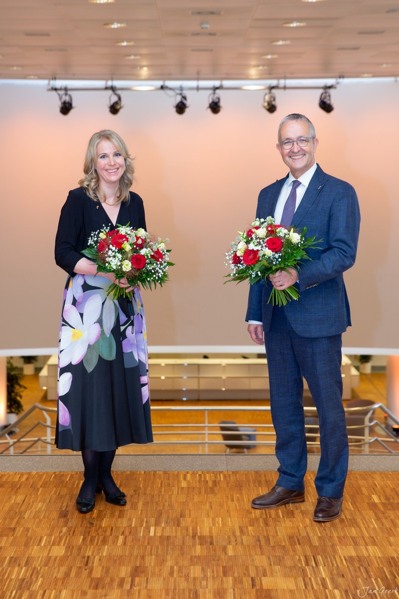 Landratspräsidentin Regula Steinemann und Regierungspräsident Thomas Weber führen Landrat und Regierungsrat im Amtsjahr 2021/2022.