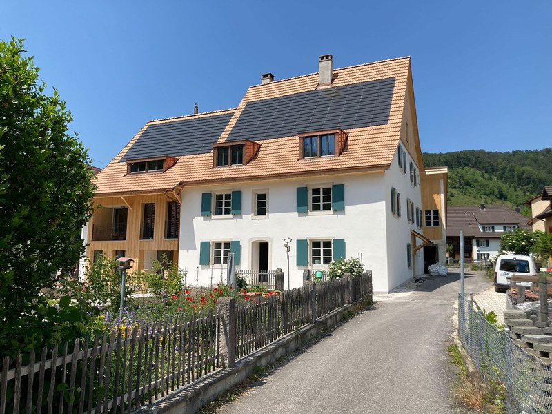 Das restaurierte Gebäudeensemble in Dittingen
