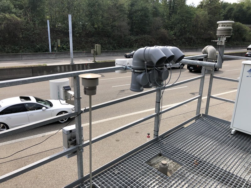Luftmessung A2 Hardwald Muttenz September 2022