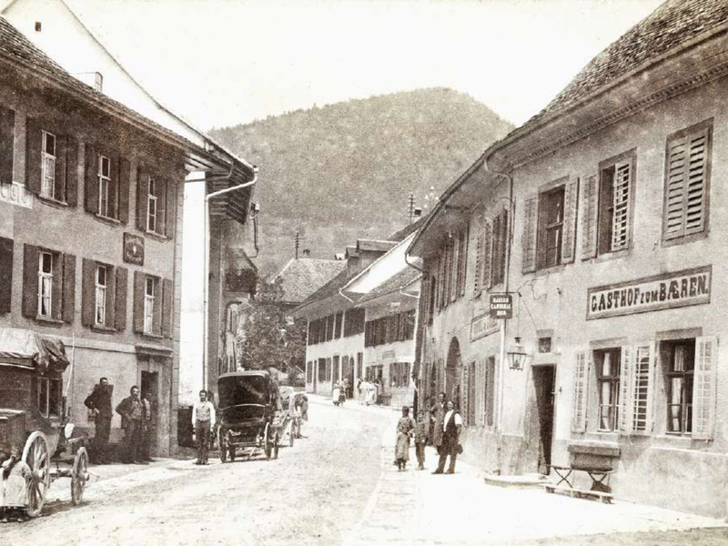 Historisches Foto des Gasthofs