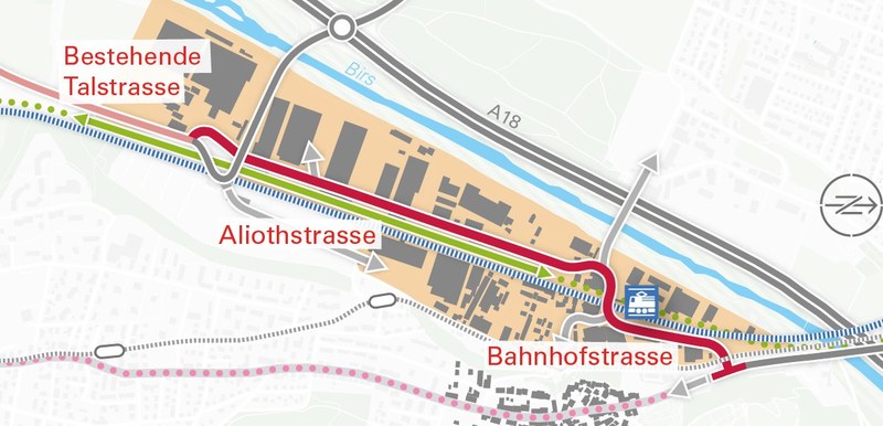 Strassenquerschnitt