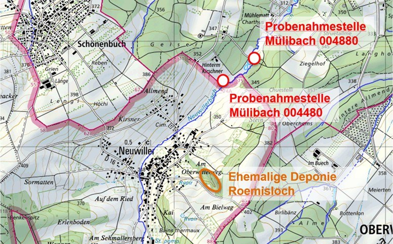 Probenahmestellen