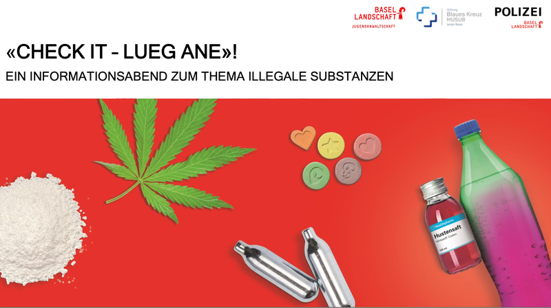 Präsentation zum Informationsanlass «Check it – lueg ane» vom 24. März 2025 in der Aula der Sekundarschule Laufen