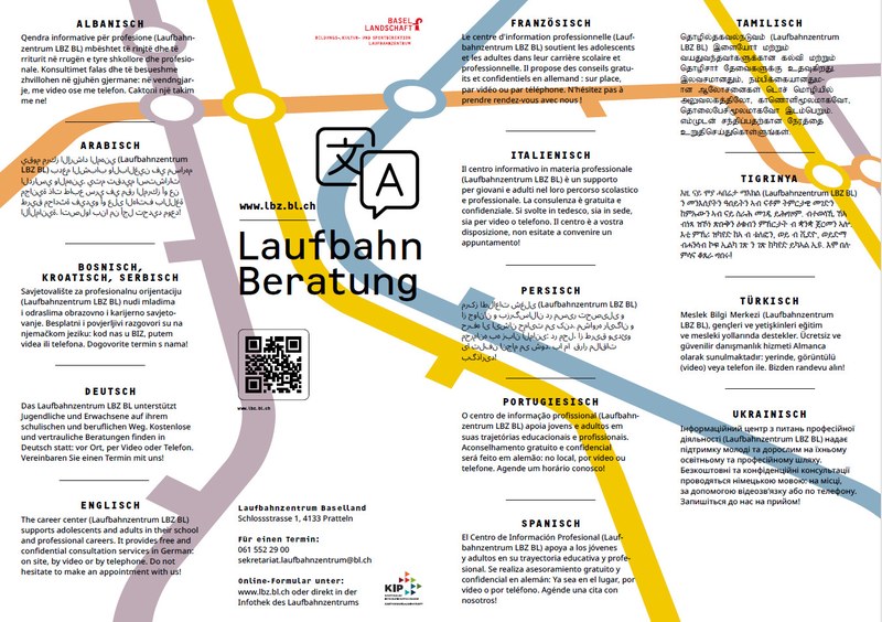 Laufbahnberatung in anderen Sprachen