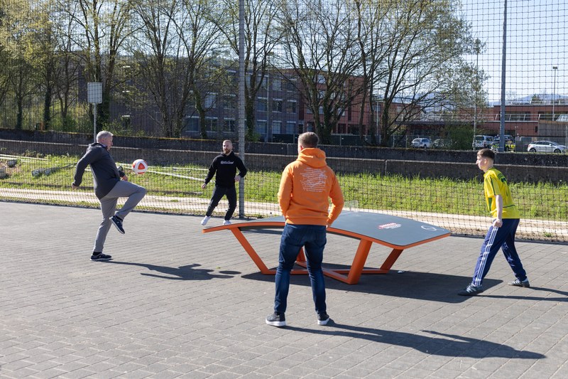 Teqball bietet viel Action