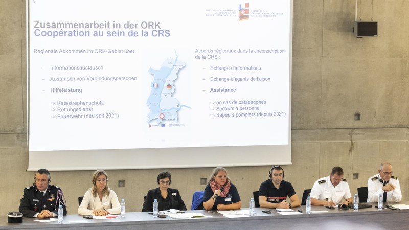 Trinationale Bevölkerungsschutz-Konferenz in Saint-Louis