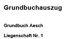 Online-Schalter - Grundbuchauszug bestellen