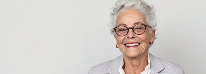 lächelnde ältere Dame