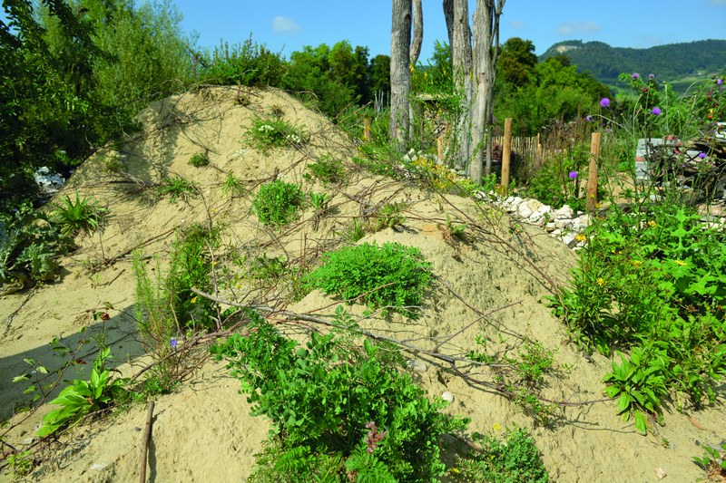 Sandböschung