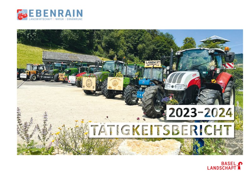 Titelseite Ebenrain Tätigkeitsbericht 2023-2024