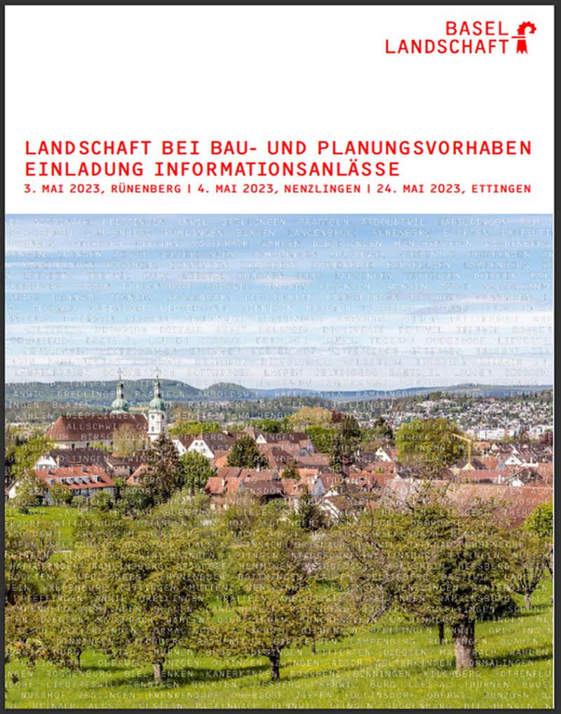 Informationsanlässe "Landschaft bei Bau- und Planungsvorhaben"