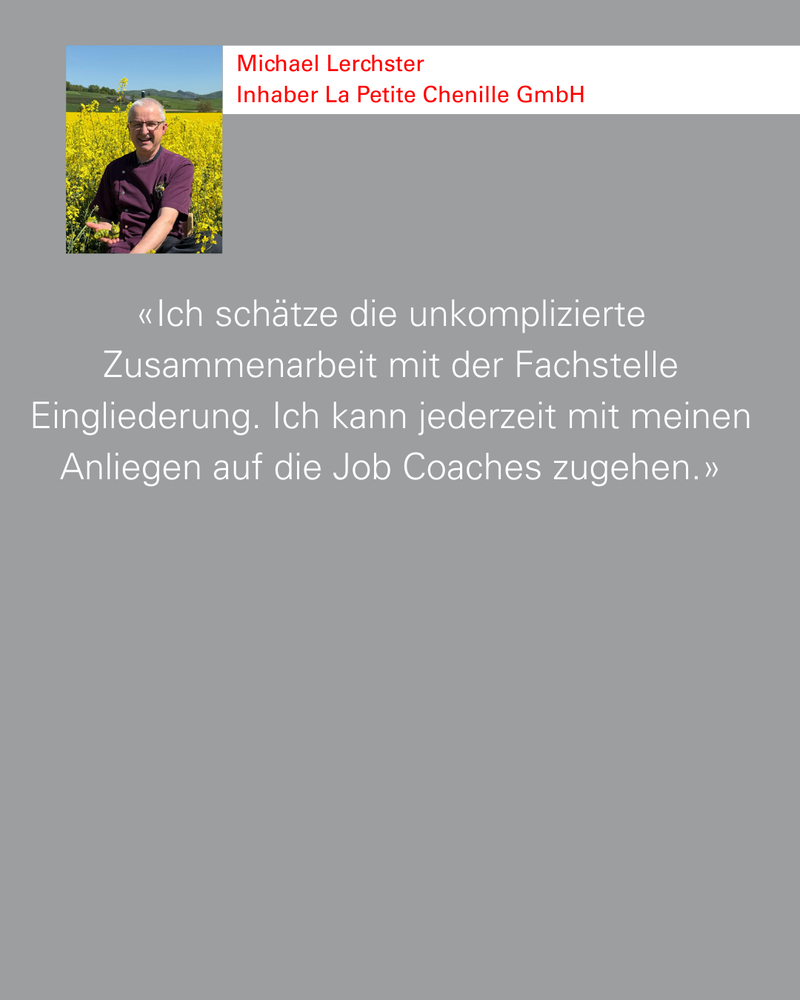 Michael Lerchster, Inhaber der Unternehmung La Petite Chenille GmbH