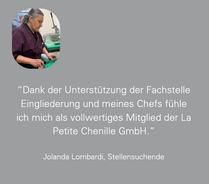 Jolanda Lombardi, Stellensuchende