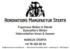 Renovations Manufaktur Sterth Text