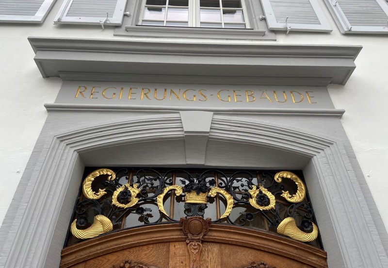 Deckeneinsturz im Regierungszimmer